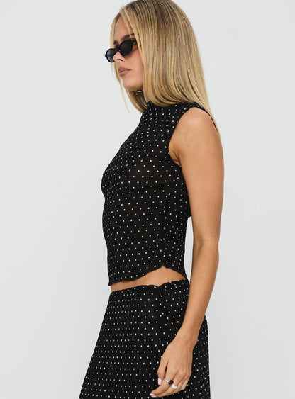 Ford Top Onyx Polka Dot